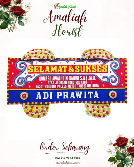 Papan Bunga Ucapan Selamat Pasar Keong